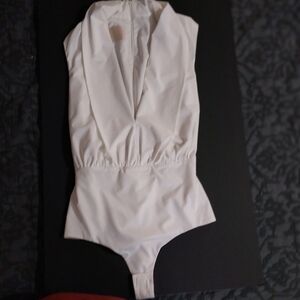 Betty Blue Bodysuit Size 40 Color Cream Elegant  Made In Italy